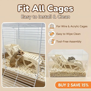 Túnel de madera para hámster, laberinto modular, refugio de madera maciza, casa de juegos para mascotas, para animales pequeños - Product Image 3