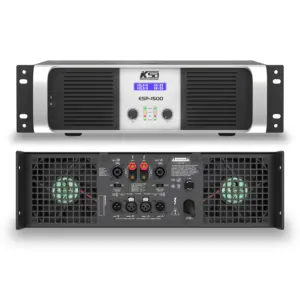 KSA 1500 와트 2 채널 증폭기 클래스 H 노래방 스테레오 전문 오디오 전력 증폭기