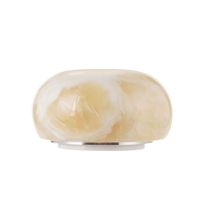 Vente en gros de lampes à LED en pierre à 360 degrés mini décoration intérieure portable haut de gamme lampes à LED en résine à base de grain de bois