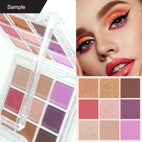 Palette de fards à paupières scintillants lumineux CC30545, fard à paupières nacré, maquillage pour peau foncée, en poudre