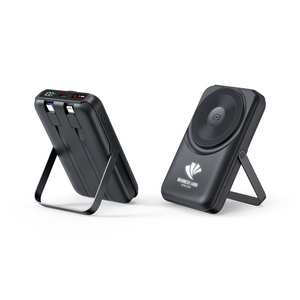 ธนาคารพลังงานแม่เหล็กแบบพกพาพร้อมขาตั้งโทรศัพท์ PD Quick Wireless Charger พร้อมแบตเตอรี่ 10000mah - Product Image 2