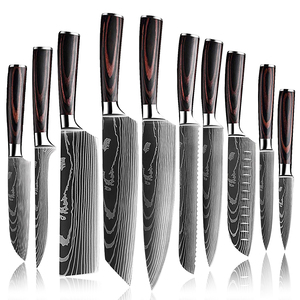 <span class=keywords><strong>Juego</strong></span> <span class=keywords><strong>de</strong></span> <span class=keywords><strong>Cuchillos</strong></span> <span class=keywords><strong>de</strong></span> <span class=keywords><strong>Chef</strong></span> Grandsharp <span class=keywords><strong>de</strong></span> Alta Calidad, 10 Piezas, Acero Inoxidable con Patrón Láser y Mango <span class=keywords><strong>de</strong></span> Madera, en Caja <span class=keywords><strong>de</strong></span> Regalo - Product Image 1
