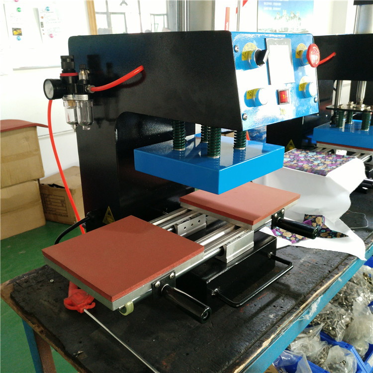 CE Certificated MINI Pneumatic Heat Press Machine logo Leather Embossed Label Printing Machine · image 4