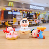 Saint Sound PEPPAPIG Figur PVC Dewa Makanan Serakah 9cm Blind Box Koleksi Mainan Anime Hadiah Barang Jadi Unisex