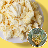 Natuurlijke Originele Smaak Zoete Gefreeze-droogde Ananas Fruit Snack Bulk Verpakte Ananasblokjes Fd
