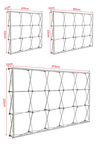 Support <span class=keywords><strong>de</strong></span> bannière pop-up imprimé personnalisé 2.3*3m pour les salons professionnels <span class=keywords><strong>de</strong></span> l'automobile et des assurances avec <span class=keywords><strong>fond</strong></span> d'affichage du logo - Product Image 2