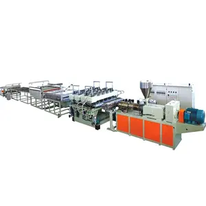 PE PP plastic thick sheet board plate extrusion machine line
