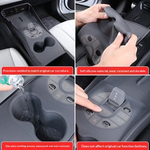 Pour BYD Seal 05 DM-i MAIDI : Tapis en silicone pour console centrale avec charge sans fil intégrée et protection de la console centrale, accessoires intérieurs de voiture - Product Image 4