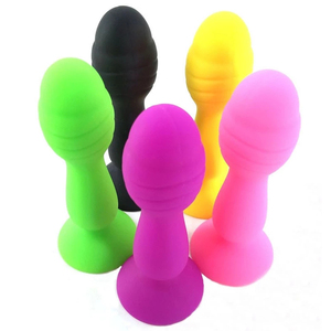 FAAK Mini Microfono Colorato Plug Anale in Plastica Giocattoli Erotici a Forma di Pene Giocattoli Sessuali per Donna - Product Image 1