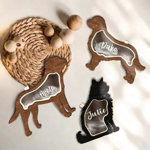 Wooden Pet Hair <b>Keepsake</b> <b>Box</b> Cat Dog <b>Memorial</b> Storage Ornament Living Room Decor - Product Image 3