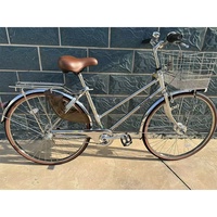 Vélo de ville vintage en acier inoxydable de 26 pouces