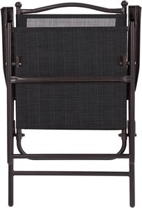<span class=keywords><strong>Giantex</strong></span> Lot de 2 chaises de salle à manger pliantes pour patio, utilisation en extérieur, pelouse, camping, jardin, piscine, plage, cour, salon, sans assemblage, noir - Product Image 6