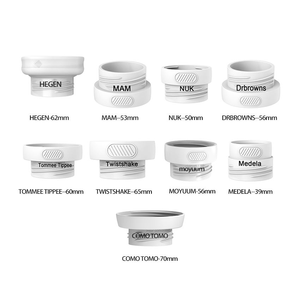 Calentador de Biberones de Silicona Manual, Libre de BPA, Anti-Fugas, Adaptadores Universales para Todas las Botellas de Boca Ancha, Alimentación de Bebés de 0 a 12 Meses - Product Image 1