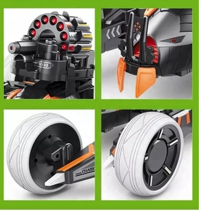 Xe Chiến Đấu 4 Bánh Thông Dụng 2.4G Tự Làm Xe Đua Xe Đua Điều Khiển Từ Xa Bằng Rc Bắn Đạn Mềm Trung Quốc Cho Trẻ Em - Product Image 4