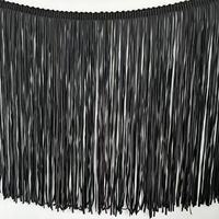 Nouvelle dentelle à franges plates en PU tissé haute densité de 20 cm et 30 cm pour la décoration des ourlets de vêtements