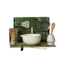 Nouveau style Bol à matcha rayé en céramique Accessoires de cérémonie du thé Fouet à thé japonais 100 pièces Approvisionnement spécial transfrontalier