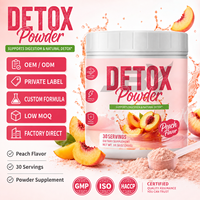 Poudre Détox Saveur Pêche Mélange de Boissons Botaniques Formule Bien-être Digestif Usine ODM Emballage Personnalisé Fournisseur en Gros