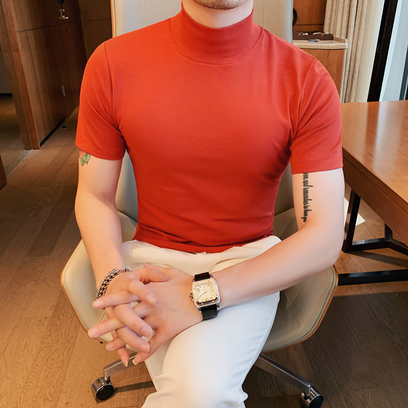 Orange half-high collar