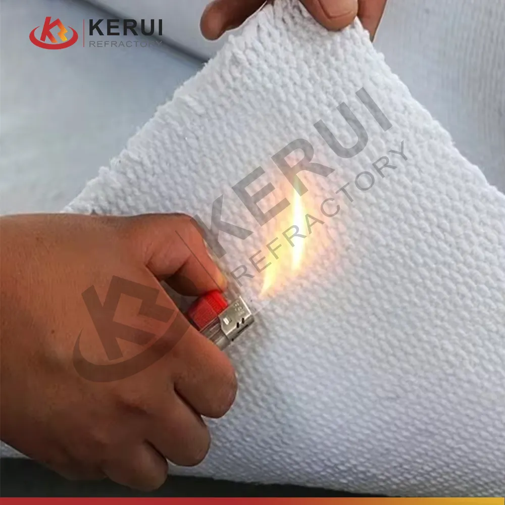KERUIセラミック繊維布カスタマイズ仕様さまざまな炉用の工業用断熱生地