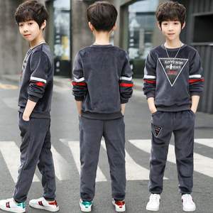 ชุดเสื้อผ้าเด็กผู้ชายแฟชั่นสไตล์ใหม่ ดีไซน์หล่อเท่ พร้อมลายตัวอักษร รับผลิตแบรนด์ส่วนตัว - Product Image 2