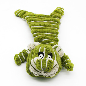 Wholesale Kinghon Brand <b>Cute</b> Durable Plush Pet <b>Doll</b> Squeaky Puppy Interactive Toys Corduroy Lying-Down Pig Dog Bear Chew Toys - Product Image 5