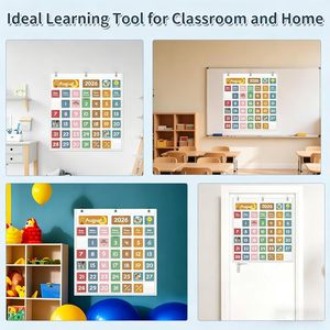 Calendrier de classe en plastique avec 46 poches, 25 pouces, gestion du temps, rentrée scolaire - Product Image 5