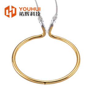 Kunden spezifische Gold beschichtung Rund heizrohr Ring Quarzglas Infrarot-Heizrohr - Product Image 4