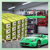 Film de covering automobile PET noir à changement de couleur, autocollant pour modification de voiture