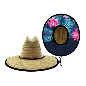 Chapeaux imprimés de palmier pour femme, motif de paille, protège du soleil, pour les dames, nouvelle collection 2021