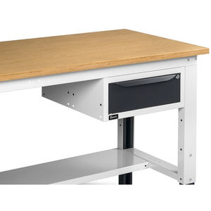 Fami WORK2030 Établi réglable de 200cm, plateau en bois, tiroir et mur perforé - Product Image 6