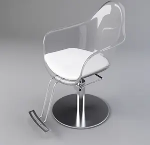 Acrylic Transparent hairdressing chairs salon furniture accessories styling chairs barber chair