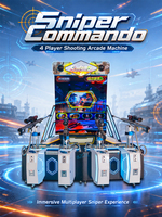 Machine de tir d'arcade 4 joueurs, simulateur de tir à monnayeur, machine de jeu vidéo pour centre de divertissement et parc d'attractions