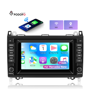 วิทยุติดรถยนต์ Podofo สำหรับ Mercedes-benz B200 W169 W245 ขนาด 7 นิ้ว ระบบ Android 4+64G รองรับ Wireless Carplay/Android Auto GPS/WiFi เครื่องเสียงติดรถยนต์จากโรงงาน - Product Image 1