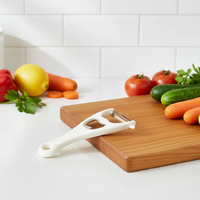Nieuwe handmatige multifunctionele fruit- en groenteschiller met roestvrijstalen mes, vaatwasserbestendig, makkelijk schoon te maken, wasbaar, flesopener van metaal