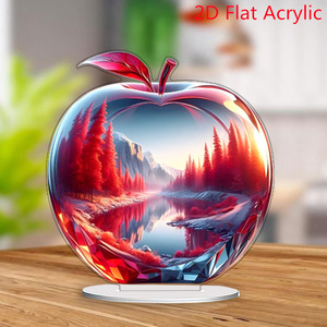 Venta caliente Crystal <span class=keywords><strong>Apple</strong></span> Creative Home Living Room Adornos de escritorio Fiesta al por mayor Regalos de plástico Decoración decorativa para el hogar - Product Image 3