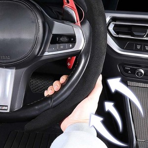 Housse de <span class=keywords><strong>volant</strong></span> personnalisée de luxe en fourrure et daim pour Volkswagen Golf 7 GTI Golf R MK7 VW Polo GTI <span class=keywords><strong>Scirocco</strong></span> 2015 2016 - Product Image 5