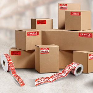 Tùy chỉnh in ấn 2 "x 3" 500 nhãn/cuộn dễ vỡ xử lý với chăm sóc cảnh báo sticker cho đóng gói Cảm ơn bạn vận chuyển dễ vỡ nhãn - Product Image 6