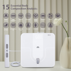 <span class=keywords><strong>Balance</strong></span> de graisse corporelle intelligente avec technologie de bioimpédance à double fréquence Moniteur de santé numérique pour les sports de régime et la salle de sport - Product Image 2