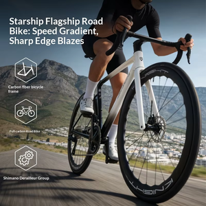 Bicicleta de <span class=keywords><strong>Carretera</strong></span> <span class=keywords><strong>SAVA</strong></span> Starship de Fibra de Carbono, con Cambio Eléctrico 105, Frenos de Disco de Aceite, Ultraligera, de Competición - Product Image 2
