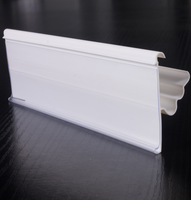 Porte-étiquettes de prix en PVC transparent pour supermarché, support de bande de rayonnage en plastique, porte-étiquettes de rayonnage