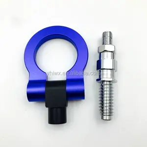 Gancho de remolque Universal de aluminio de 16mm con tornillo para parachoques delantero de coche