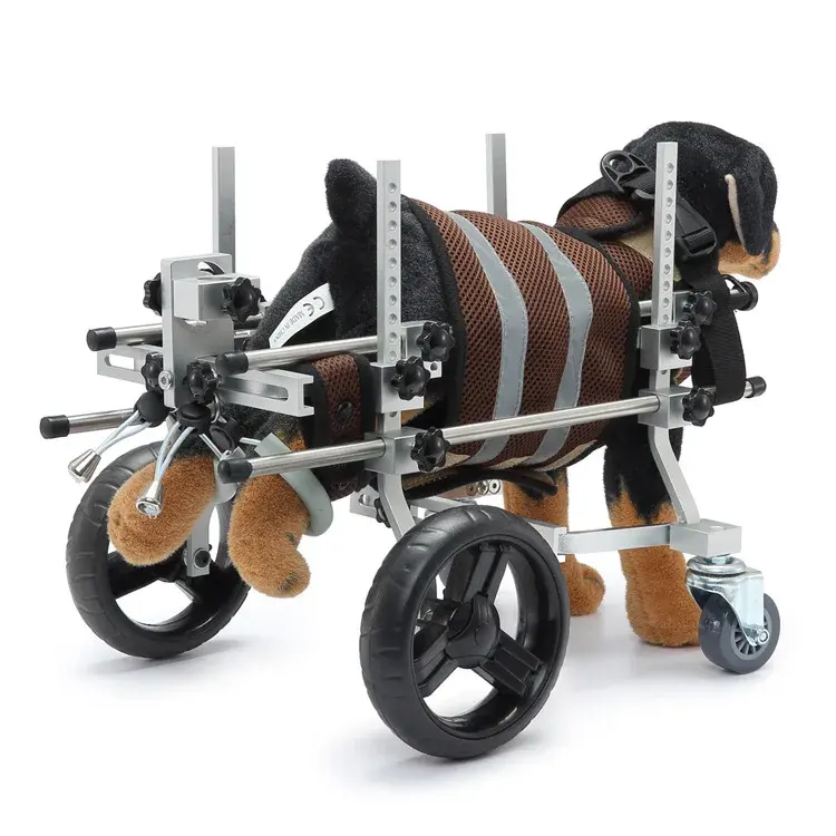 כלב כיסא גלגלים לחיות מחמד נכות גפה שיתוק גפה קטנוע עם ארבעה גלגלים