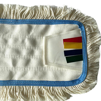 Tête de balai serpillère lavable en gros pour usage industriel et domestique, nettoyage de sols intérieurs, tête de balai plat anti-poussière 100% coton de remplacement
