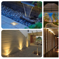 Lumière LED encastrée carrée pour extérieur, étanche IP67, en aluminium et acier inoxydable, à angle réglable, 24V/12V, pour parcs