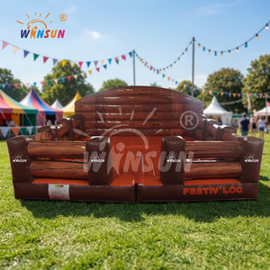 WINSUN Taureau mécanique gonflable de rodéo en PVC, certifié CE, avec logo personnalisé, ignifuge, pour enfants et adultes, idéal pour la location extérieure, les fêtes et les carnavals - Product Image 3