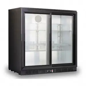 Novo estilo E6 refrigerador comercial com cortina de ar duplo para supermercado, refrigerador aberto