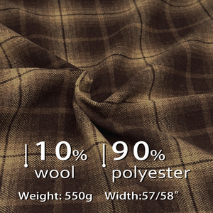 عينة مجانية-قماش تويت أنيق منسوج من الصوف-مناسب لشرائط القبعات-يتوفر الشحن الفوري - Product Image 2