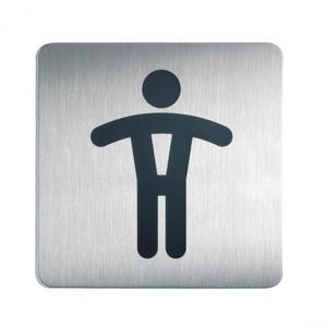 DURABLE - 4954-23 Pictogramme WC hommes 150x150mm-EAN 4005546403328 SIGNAGE ET MARQUAGE AU SOL PANNEAUX ET PICTOGRAMMES DE PORTE - Product Image 1