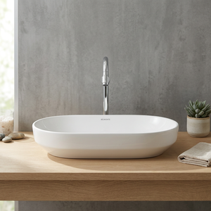 Lavabo de table en céramique décorative de qualité export, en porcelaine, pour lavage des mains, provenant d'Inde, article sanitaire, à poser sur comptoir - Product Image 4