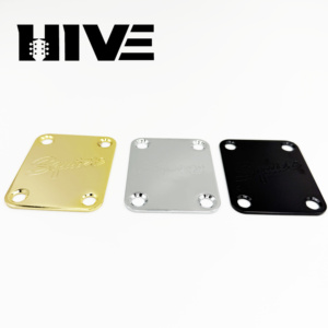 Piastra di Rinforzo per Manico di Chitarra Elettrica HIVE a 3 Colori e 4 Fori, per Connessione Manico-Corpo, Ponte in Metallo con Viti - Product Image 3